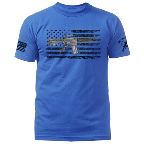 AR-15 US Flag 2nd Amendment Constitution Gun Patriot Patriotic T-shirt - Picture 13 of 17