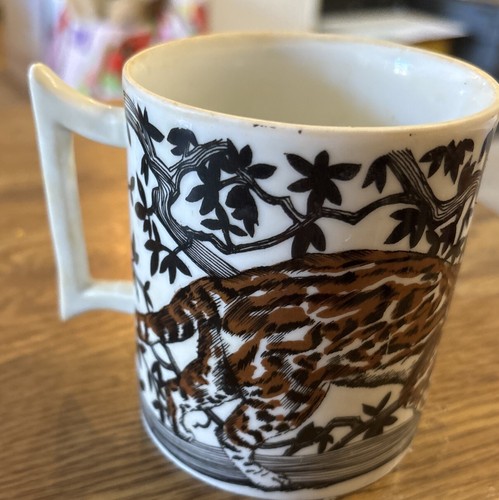 New Trends  Animal Leopards Vintage Coffee Cup Mug Japan 3-3/4" - Picture 3 of 6