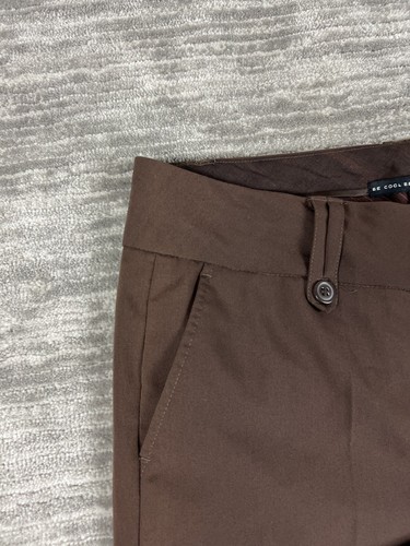 Be Cool Pants Womens Large Brown Bootcut Polyester Blend Casual - Picture 10 of 12