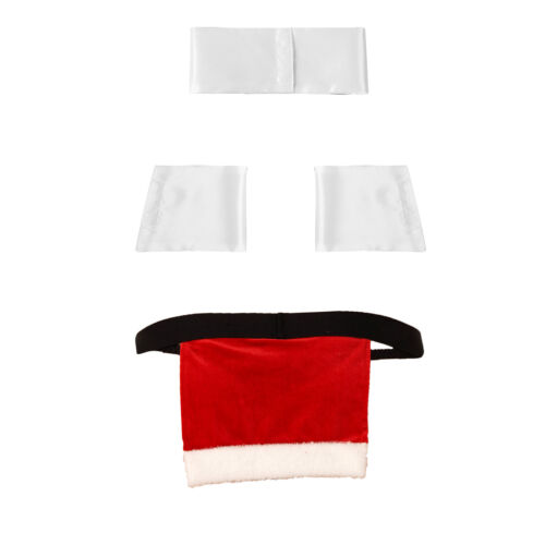 Herren Weihnachten Kostüm Cosplay Dessous Set Weihnachtsmann Outfits Festival Slips männlich - Bild 49 von 66