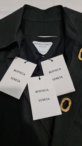 Bottega Veneta Technical Coated Midi Dress Black Size Ita 36 RRP £1650 - Picture 8 of 12