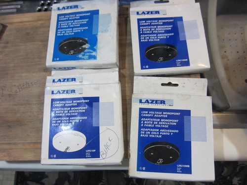 Iluminación de pista de alimentación monopunto de bajo voltaje negra 4-Halo Lazer LZR210M, lote de 4 - Imagen 1 de 18