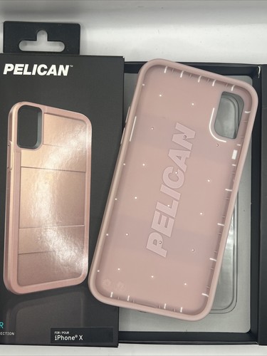 Pelican Protector Case for iPhone X Military Grade Rugged Fit Slim, Rose Gold - Zdjęcie 4 z 5