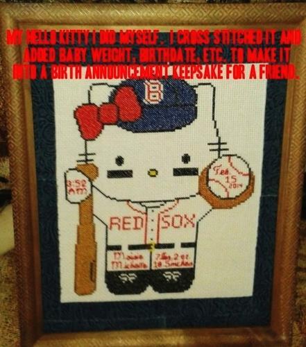 CROSS STITCH+ CRAFT PATTERN MLB Baseball Uniform Winnie Pooh Baseball Red Sox - Picture 11 of 15