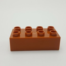Lego Duplo Mater's Shed 10856 2x4 Dark Orange Brick Home Sweet Home Sign Pattern
