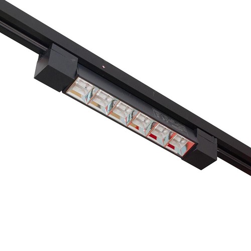 Faretto track orientabile da binario 12 watt 6 led bianco o nero faro monofase - Foto 7 di 10