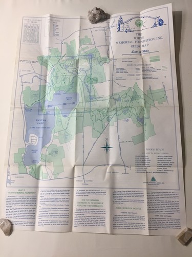1976 Litchfield Nature Center, White Memorial Foundation, Connecticut Museum Map - Picture 3 of 3