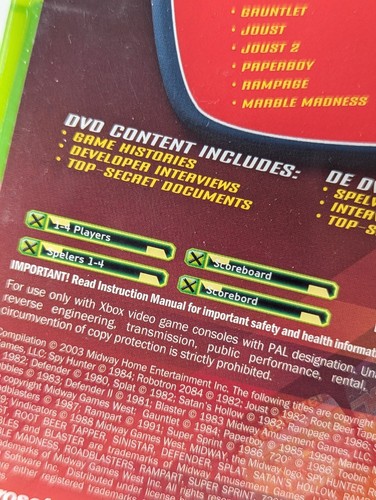 Midway Arcade Treasures (2004) - XBOX - Preowned Complete VGC - Free P&P - Picture 4 of 5