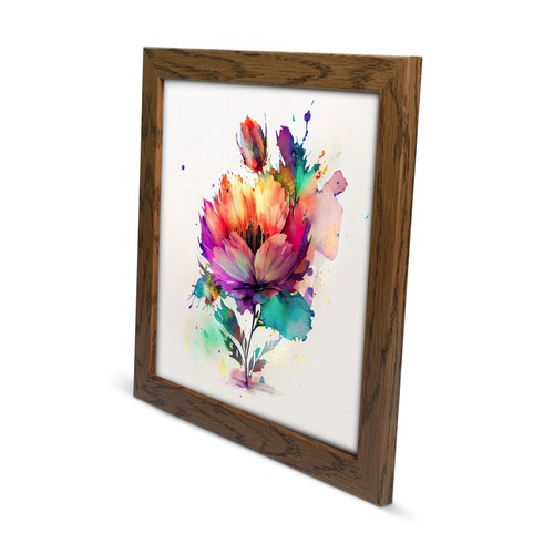 Square Picture Frame Photo Frame Poster Size Frame Black Oak Dark Oak White Pine - Imagen 17 de 25