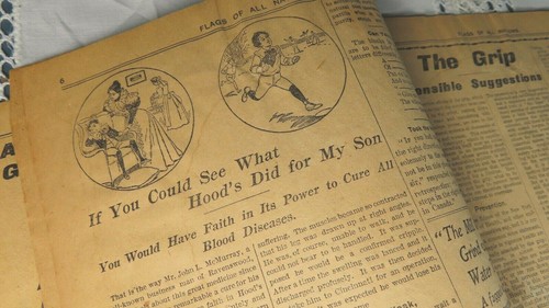 Antique Booklet, HOOD'S SARSAPARILLA medicine - FLAGS of ALL NATIONS - Good - Picture 5 of 12