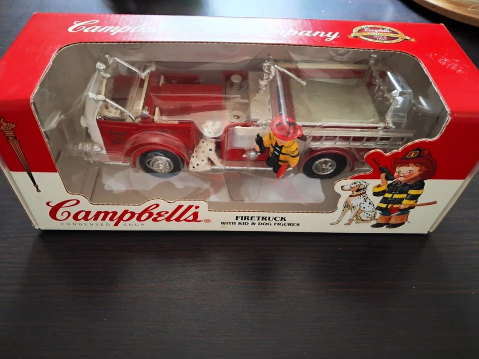 Campbell's Firetruck with Kid & Dog Figures new in box - Image 2 of 4