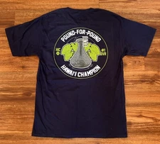 Mens NWT Hawaiian Islands Creations  HIC T Shirt Blue Medium M Surfing Surf