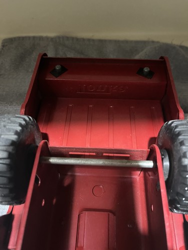 1970-73 TONKA Fire Truck - Vintage Red Pressed Steel Toy Ladder Snorkel Pumper - Picture 10 of 13