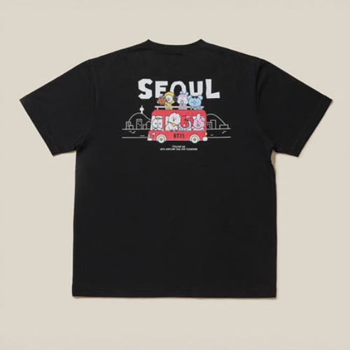 BT21 Character SEOUL Edition T-shirt Official K-POP Authentic Goods - Picture 8 of 17