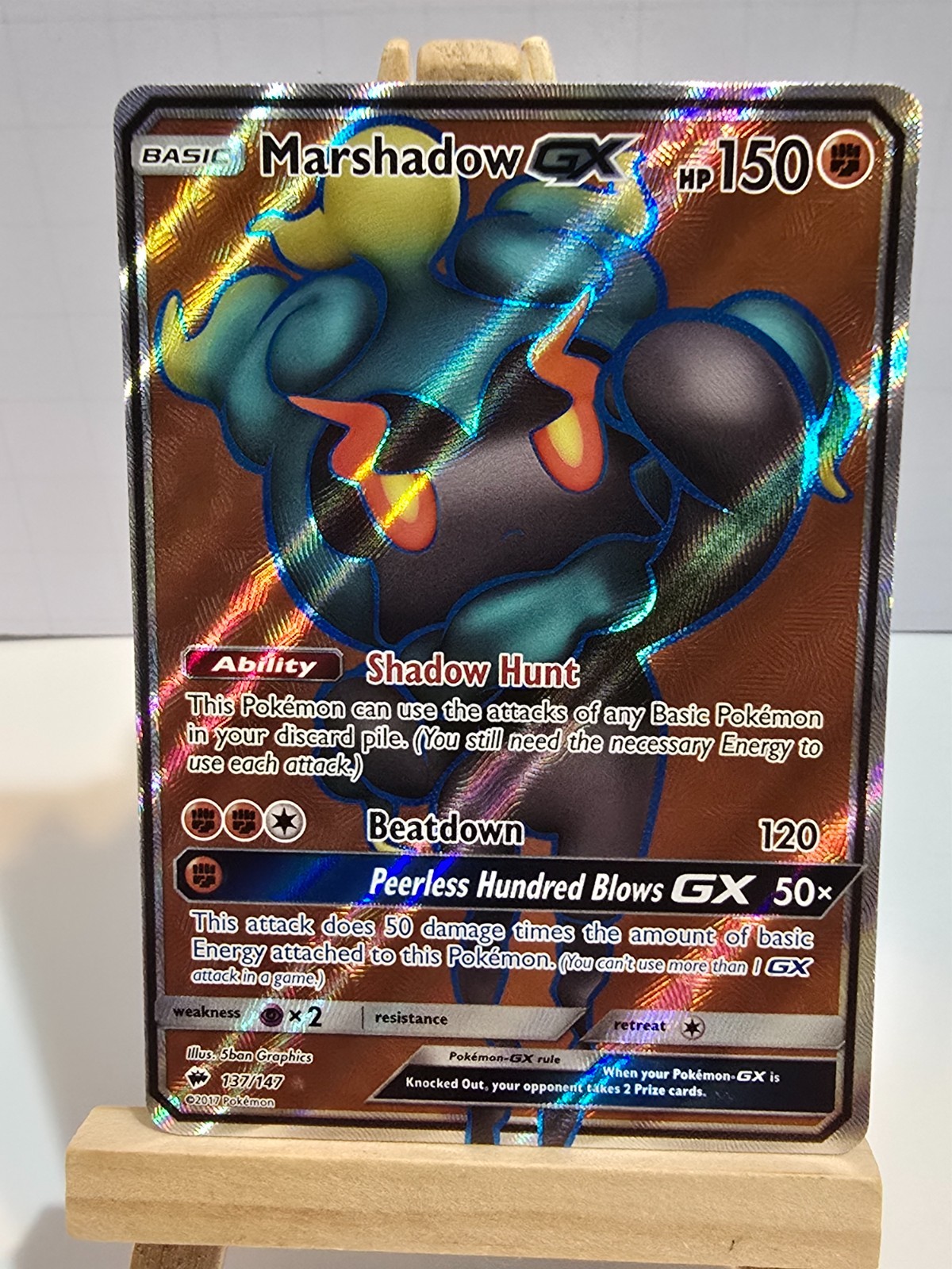 POKÉMON Marshadow GX 137/147 Burning Shadows Full Art Ultra Rare NM
