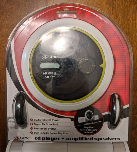 New Sealed GPX Portable Compact Disc CD Player CDPR6205 with Powered Speakers. - Picture 2 of 5
