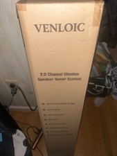 venloic 2.0 channel wooden tower speaker system