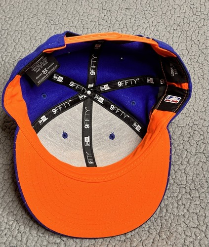 Sombrero ajustable New Era New York Knicks 9Fifty azul y naranja para hombre - Imagen 7 de 12
