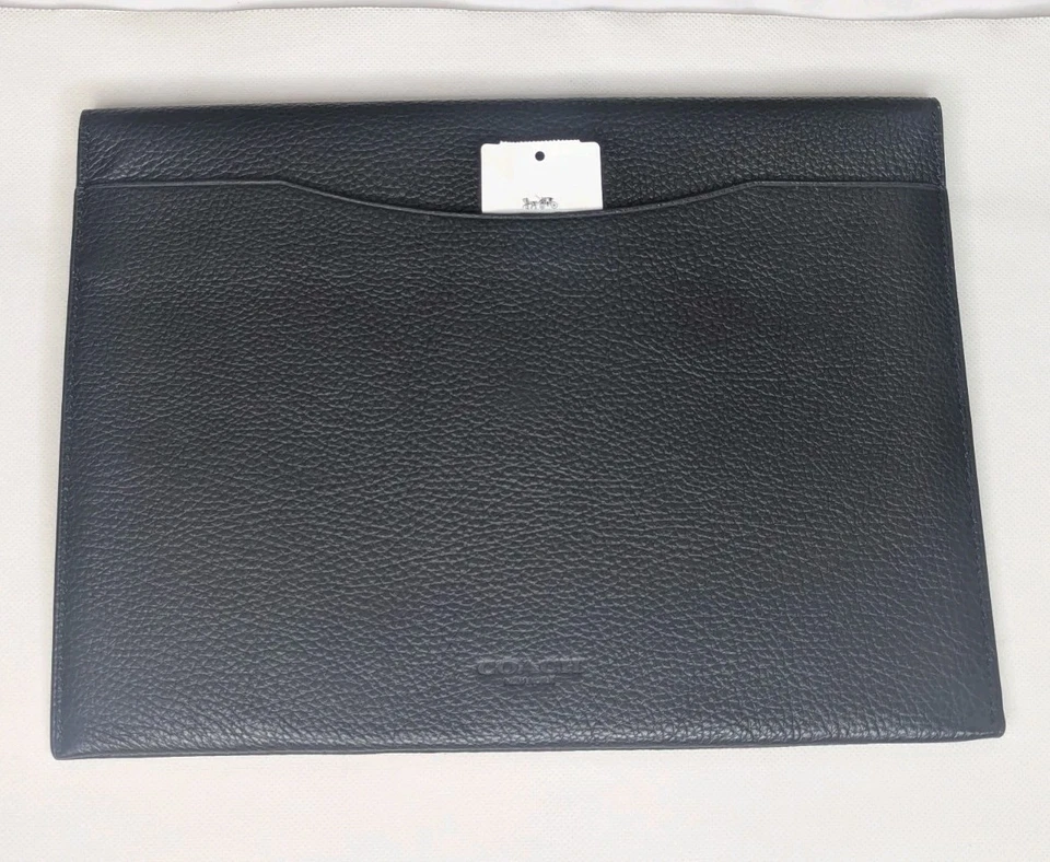 Brand New Coach Black Pebble Leather Tablet Sleeve - Image 2 of 4