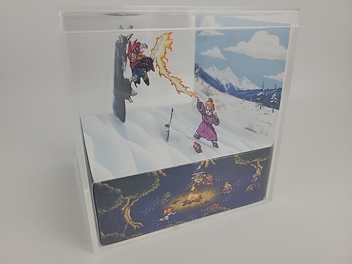Chrono Trigger 3D Cube Handmade Diorama SNES Video Game Shadowbox - Picture 2 of 5