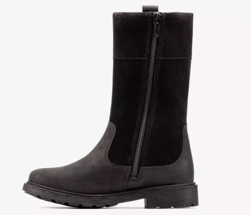 Clarks Astrol Hi GTX GIRLS Waterproof Leather Long Boots UK SIZE 4.5 F EU 37.5 - Picture 3 of 5