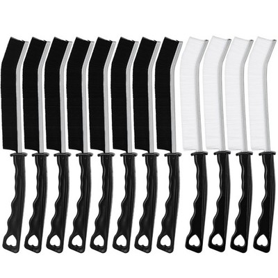 12Pcs Hard Bristle Crevice Cleaning Brush, Grout Cleaner Brush, Multifunction...