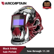 ARCCAPTAIN Auto Darkening Welding Helmet True Color Welder Helmet 4 Arc Sensor