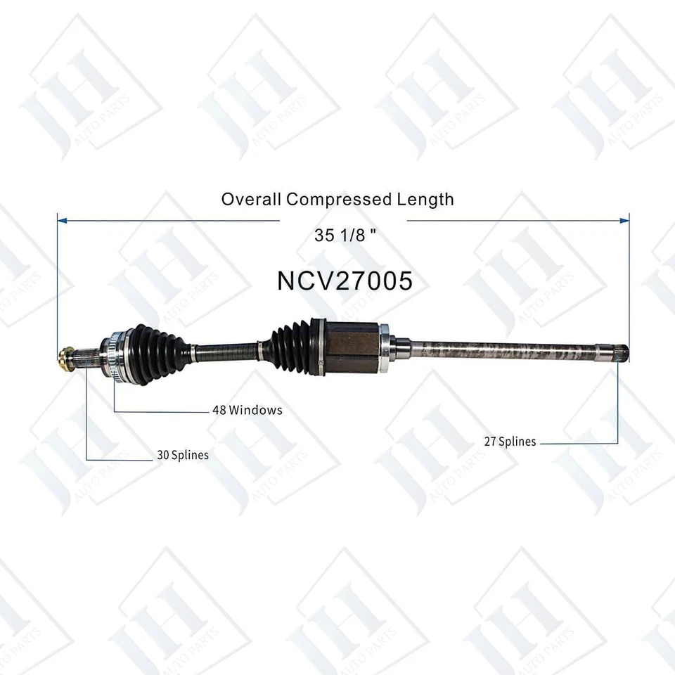 Par de eje CV delantero izquierdo derecho OE para 09-13 BMW 328i 335i xDrive 328xi AWD Foto 3 de 4