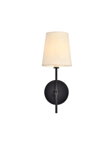 Elegant Lighting Mel 15" Tall Wall Sconce LD6004W6BK - Black - Picture 2 of 7