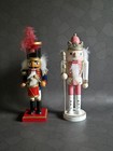 Christmas Nutcracker Ornaments Wooden x 2