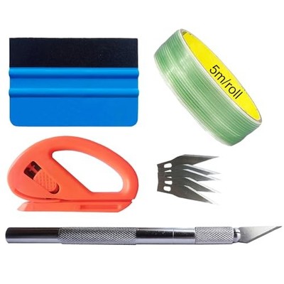 5M Design Line Felt Squeegee Wallpaper Scraper Car Vinyl Wrap 5M Knifeless Tape
