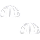 2pcs Iron Chandelier Bracket Ceiling Pendant Light Frame DIY Lampshade Frame