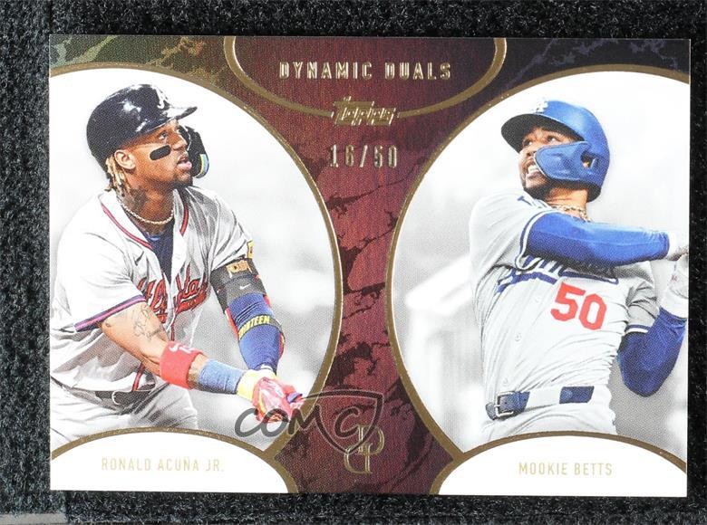 2025 Topps Dynamic Duals Black 16/50 Ronald Acuna Jr Mookie Betts
