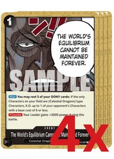 4x The World's Equilibrium Cannot Be Maintained Forever(OP13-097)One Piece TCG
