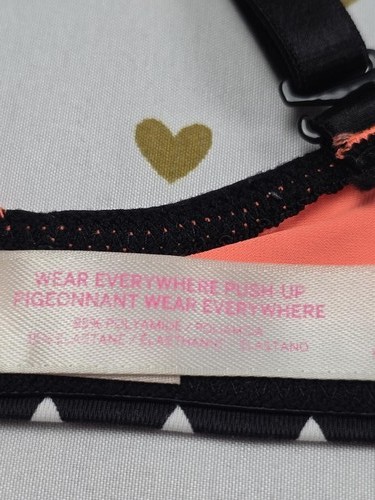 Victorias Secret Geometric Neon Bra Wear Everywhere Push up Bra 34C - Picture 7 of 7
