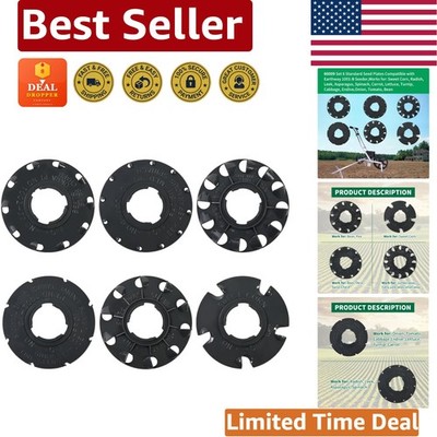 6-Pack Standard Seed Plates for Earthway 1001-B Seeder - Effortless Planting