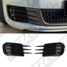 FRONT LOWER FOGLIGHT SURROUND COVER GLOSS BLACK FOR VW GOLF MK6 GTI GTD 08-12