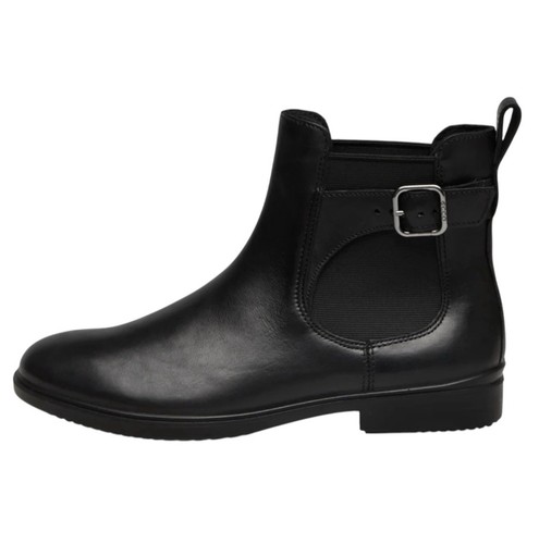 ECCO DRESS CLASSIC 15 CHELSEA BOOTS LEATHER BLOCK HEEL BLACK EU 36 US 5-5.5 NEW - Picture 13 of 15