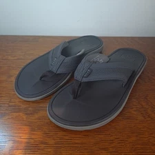 REEF Men’s Brown Slip On Flip Flop Thong Sandals Sz 9 EUC