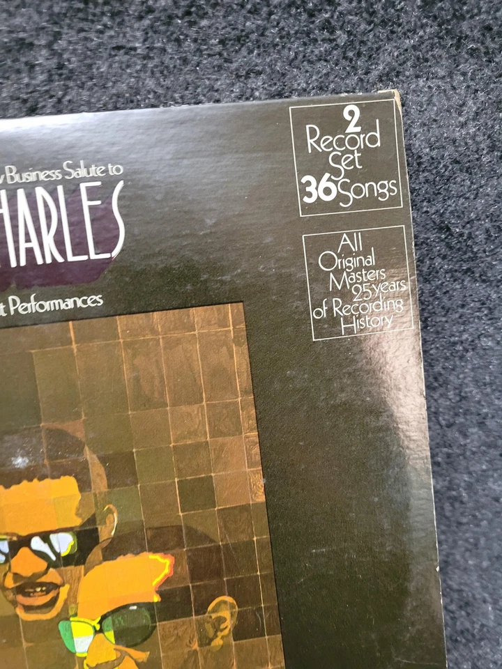 Vintage Ray Charles Vinyl 2 LP Set 25th Anniversary Hits Soul R&B ABC Records Foto 2 de 4