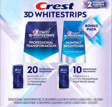 Crest 3D Whitestrips Professional Dental Whitening Kit 40  20 Strips Exp 5/2027