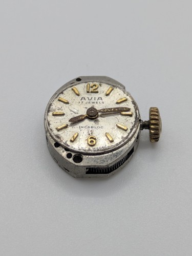 Avia FEF 6620 17 Jewels Manual Watch Movement SPARES PARTS REPAIRS 15.8mm - Picture 3 of 11