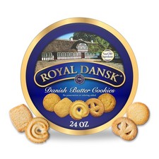 Royal Dansk Danish Cookies Tin, butter, 24 Ou...