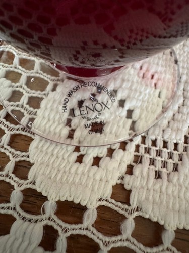 Lenox Ruby Red Holiday Gems Hiball Goblets Set of 4 New in Box - Picture 3 of 6