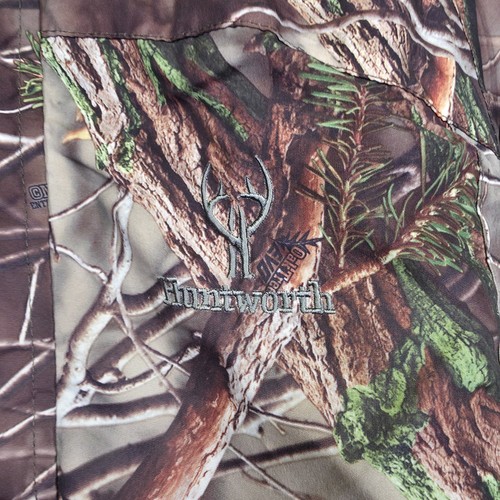 Huntworth Jacket Mens M OakTree EVO Camo Lightweight Hunting Windbreaker Outdoor - Picture 13 of 16