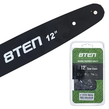 8TEN 12" Chainsaw Guide Bar & Chain .043 3/8 44DL for Stihl 021 017 018 200 009