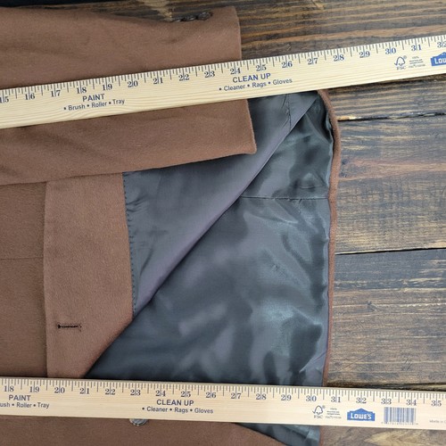 Andrew Fezza Men's Sport Coat Blazer Two Button Brown Camel Hair Size 44R - Picture 5 of 19