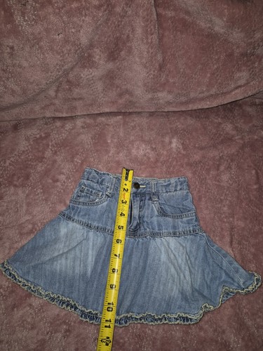 Vintage The Childrens PLACE denim adorned girls toddler skirt skort 24 M- 2 T - Picture 4 of 9