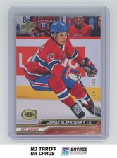 2023-24 Upper Deck Exclusives Juraj Slafkovsky /100 #99 Montreal Canadiens