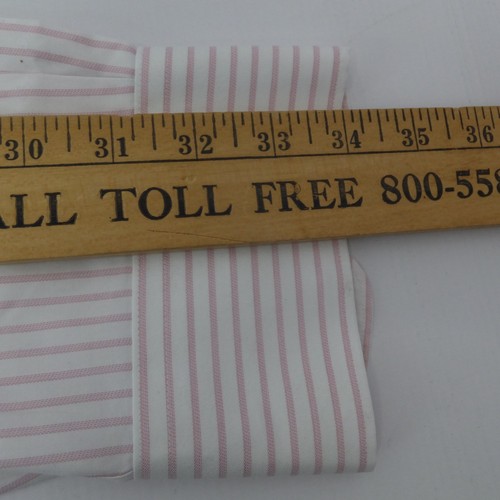 Camisa de vestir Charles Tyrwhitt para hombre 17/35 pulgadas rosa blanco ajuste ceñido algodón egipcio - Imagen 9 de 11